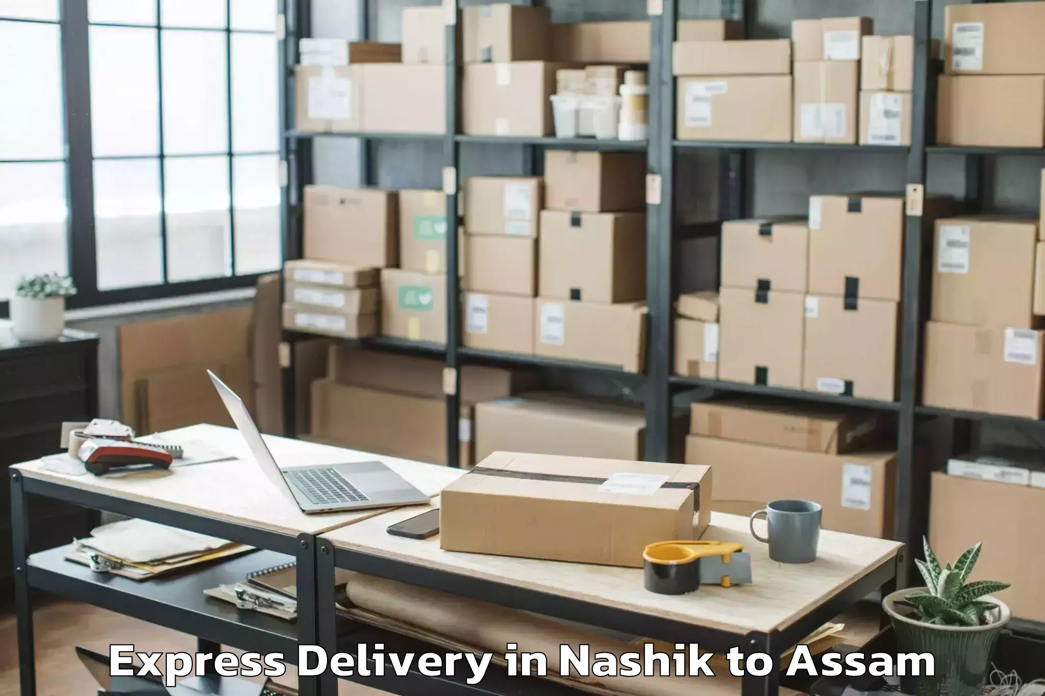 Leading Nashik to Kalaigaon Express Delivery Provider